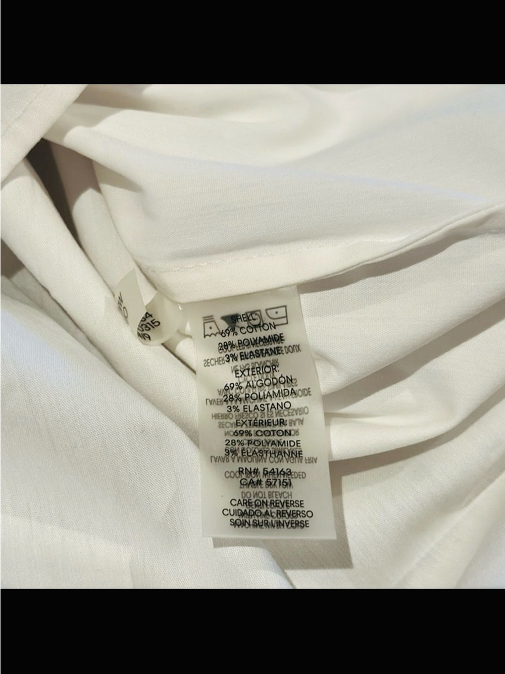 CALVIN KLEIN size 1X White Oversized Button-Up Quarter Sleeve Blouse NEW $89 - Picture 5 of 13